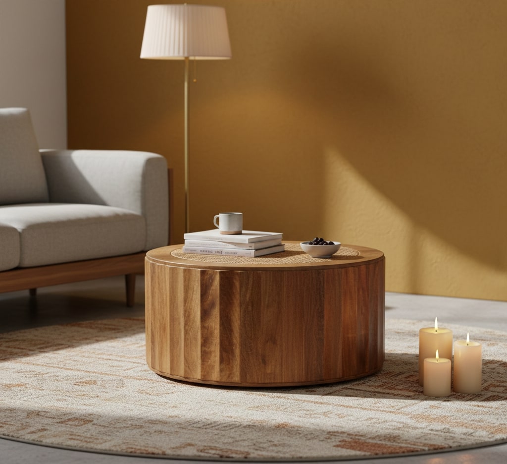 Malibu Rattan Round Coffee Table