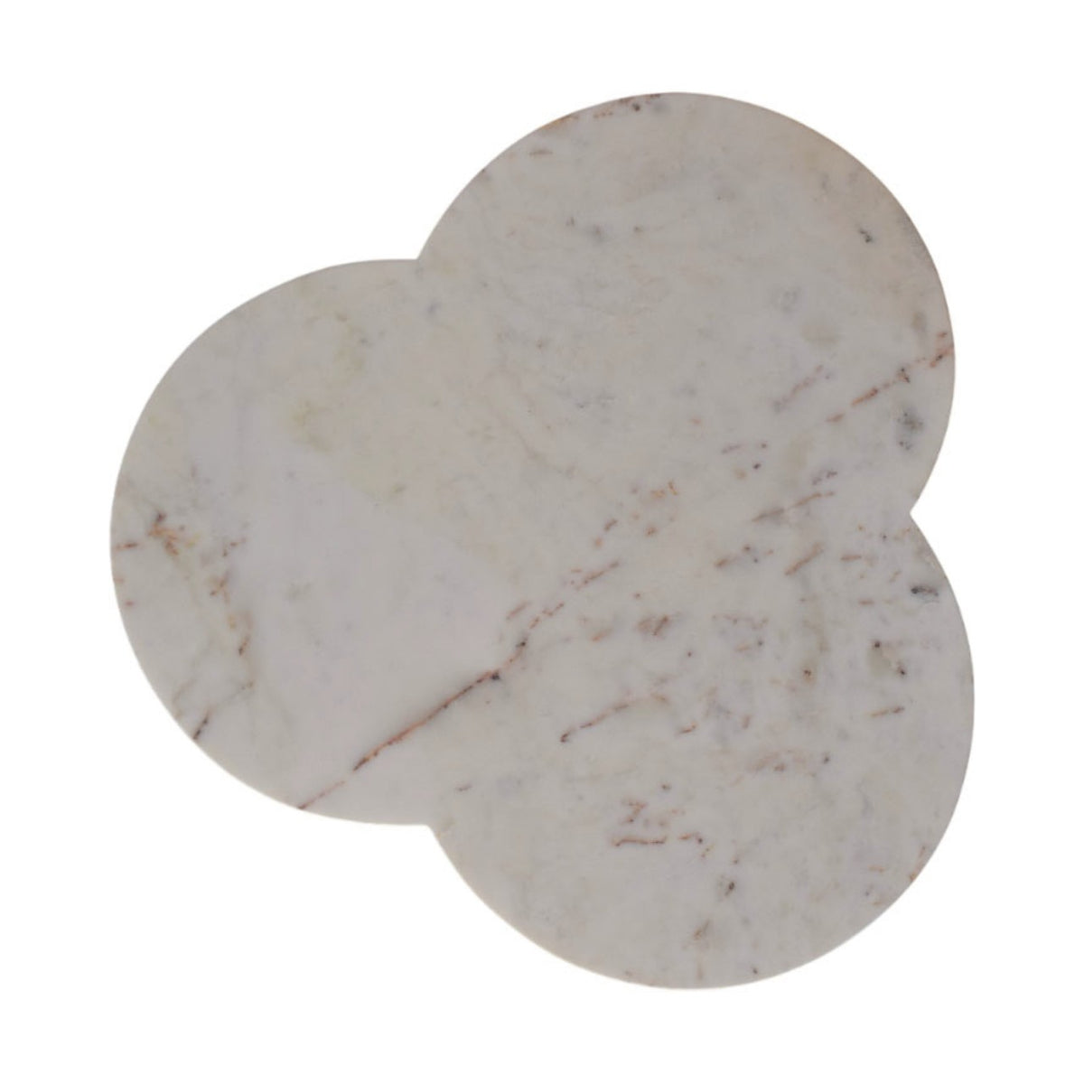 Beacon White Marble Fluted Base Coffee Table