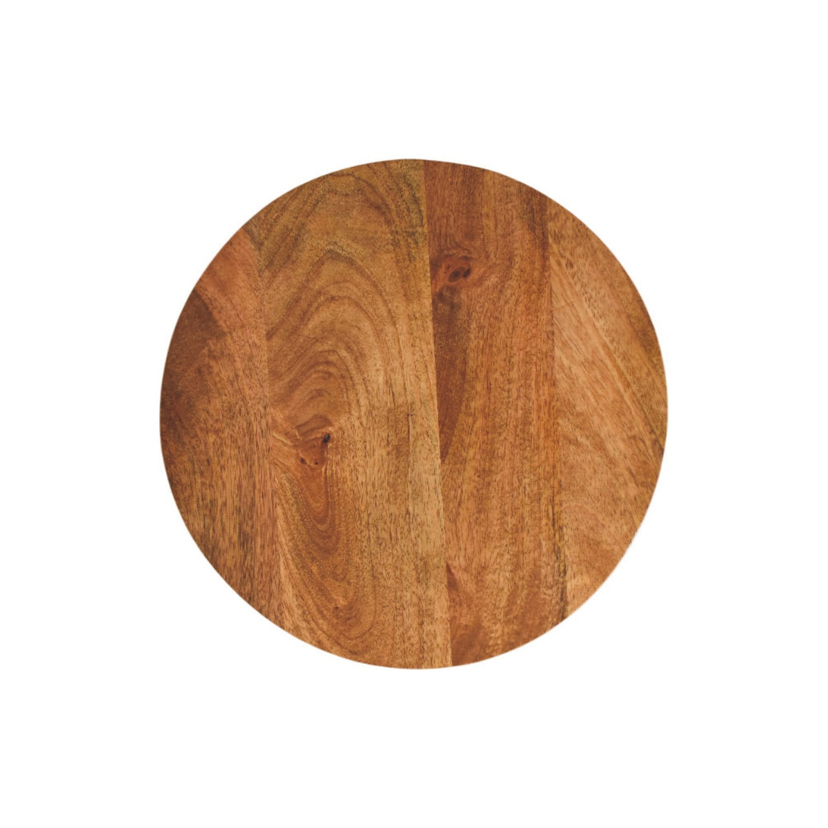 Taos Amber Oak Curved Pedestal Side Table