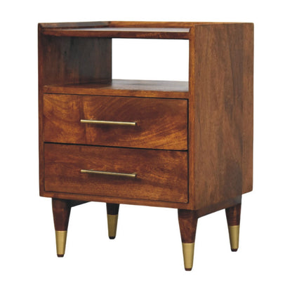 Bellevue Chestnut 2-Drawer Wood Nightstand
