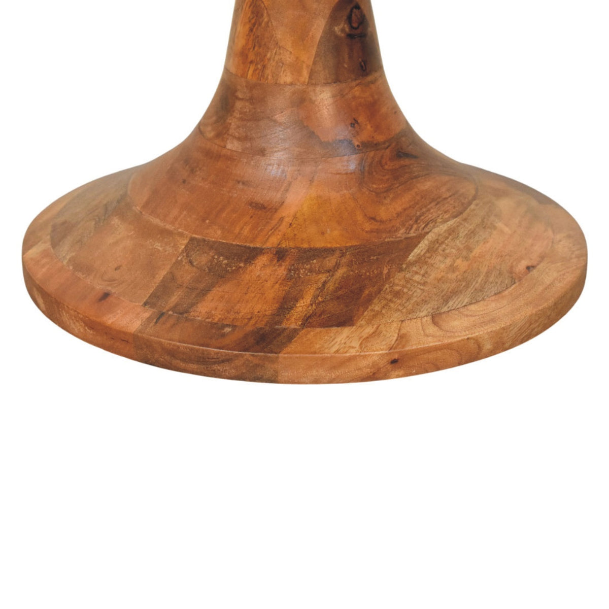 Bouclé Montauk Teak Sculpted Solid Wood Stool