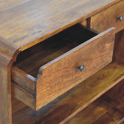 Ashland 2 Drawer 2 Shelf Wood Console Table