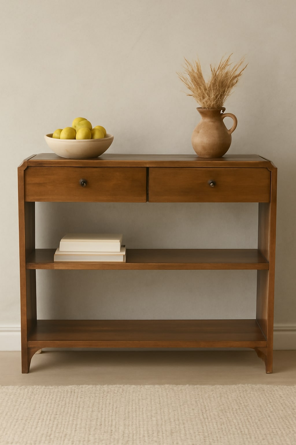 Ashland 2 Drawer 2 Shelf Wood Console Table