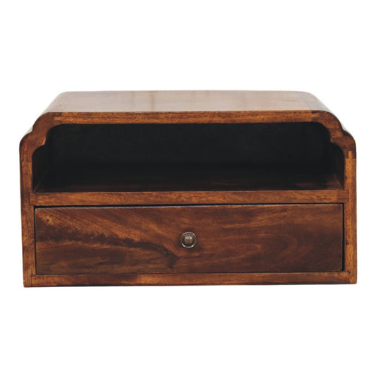Ashland Chestnut 1 Drawer Wall Nightstand