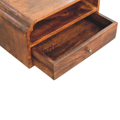 Ashland Chestnut 1 Drawer Wall Nightstand