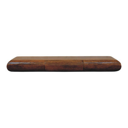 Marin Amber Oak Triple Floating Wood Console