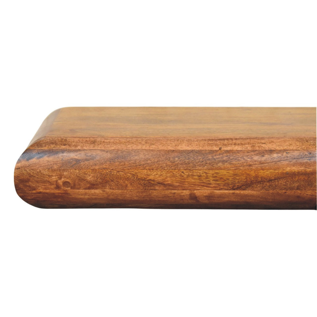 Marin Amber Oak Floating 2-Drawer Wood Shelf