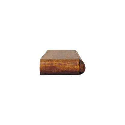 Marin Amber Oak Floating 2-Drawer Wood Shelf