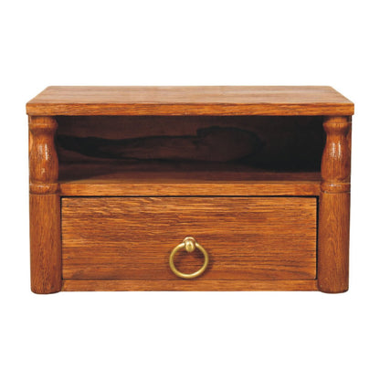 Cove Tiger Oak Floating Wall Nightstand