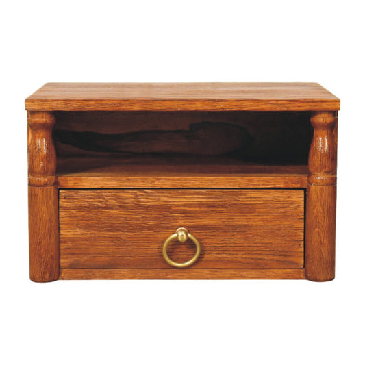 Cove Tiger Oak Floating Wall Nightstand
