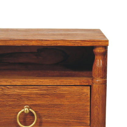 Cove Tiger Oak Floating Wall Nightstand