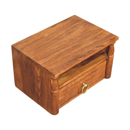 Cove Tiger Oak Floating Wall Nightstand