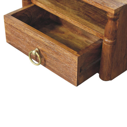 Cove Tiger Oak Floating Wall Nightstand