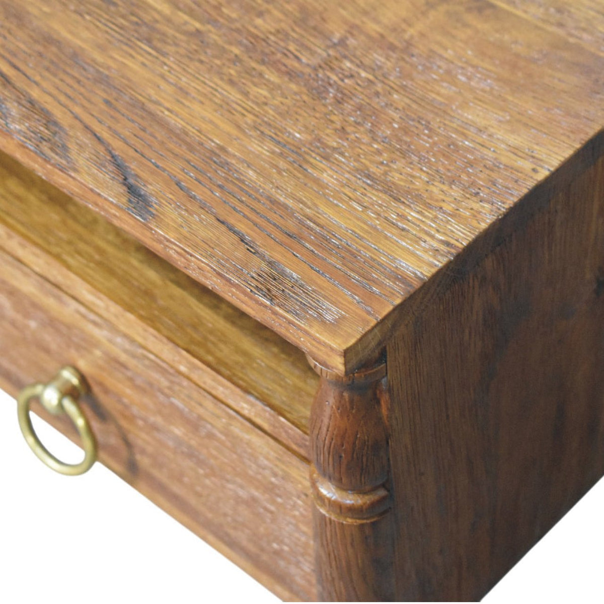 Cove Tiger Oak Floating Wall Nightstand