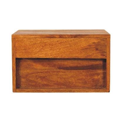 Cove Tiger Oak Floating Wall Nightstand