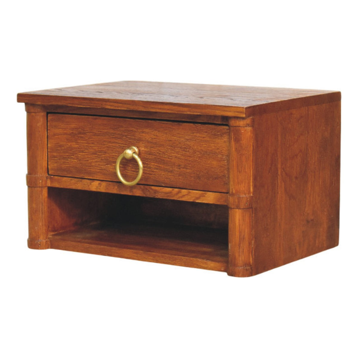 Cove Tiger Oak Box Floating Nightstand
