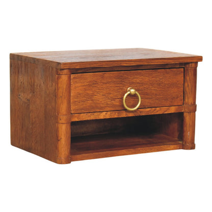 Cove Tiger Oak Box Floating Nightstand