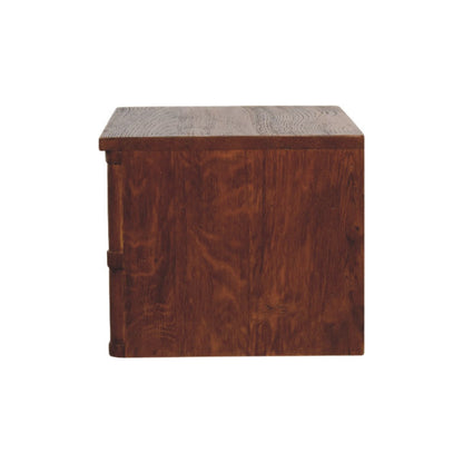 Cove Tiger Oak Box Floating Nightstand