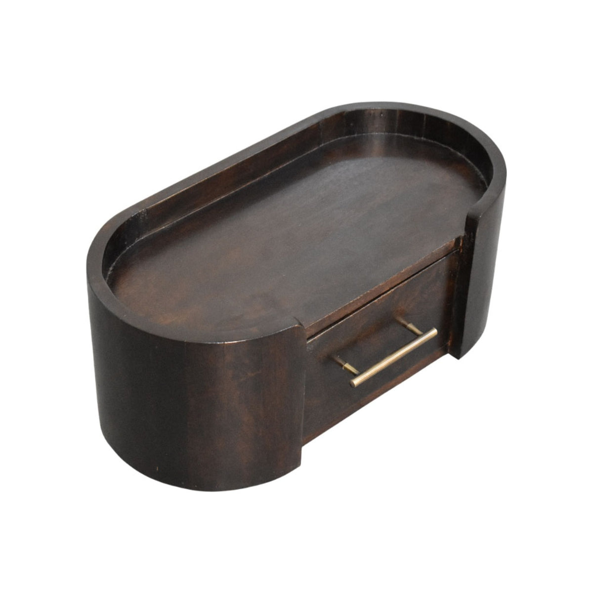 Sonora Mocha Wood Floating 1 Drawer Nightstand