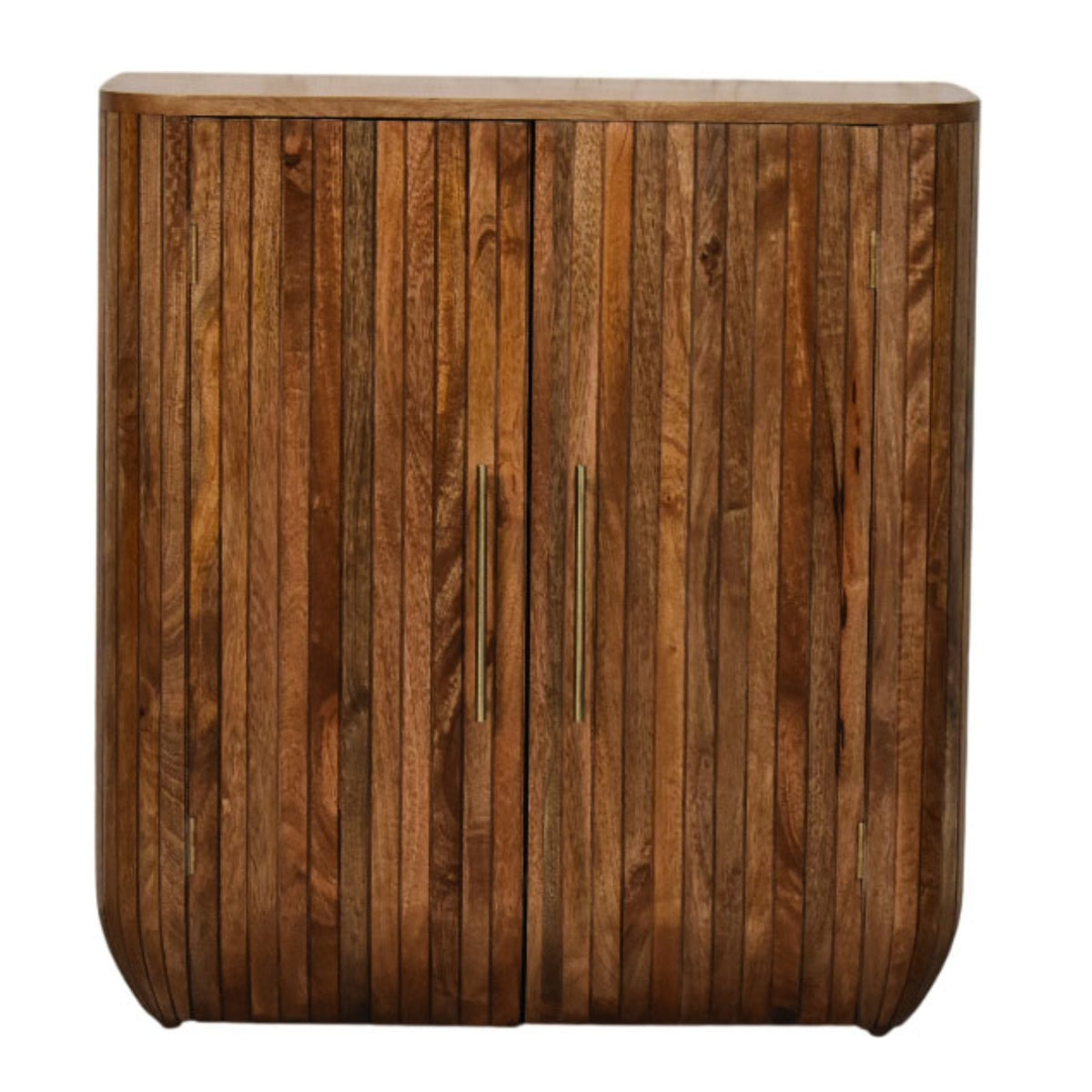 Highland Fluted Curved Solid Timber Cabinet