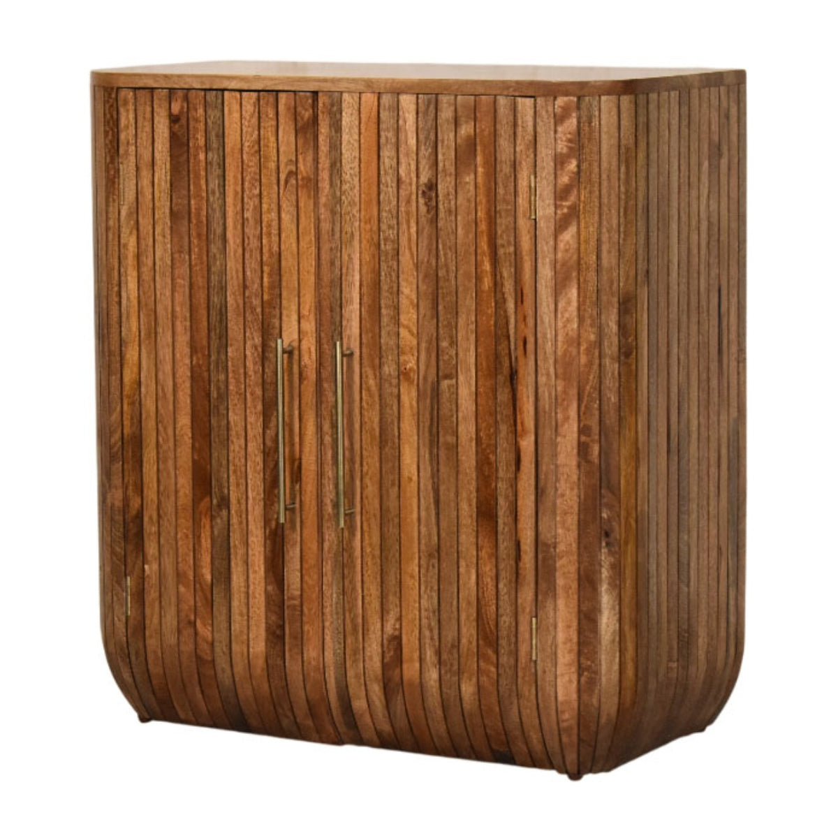 Highland Fluted Curved Solid Timber Cabinet