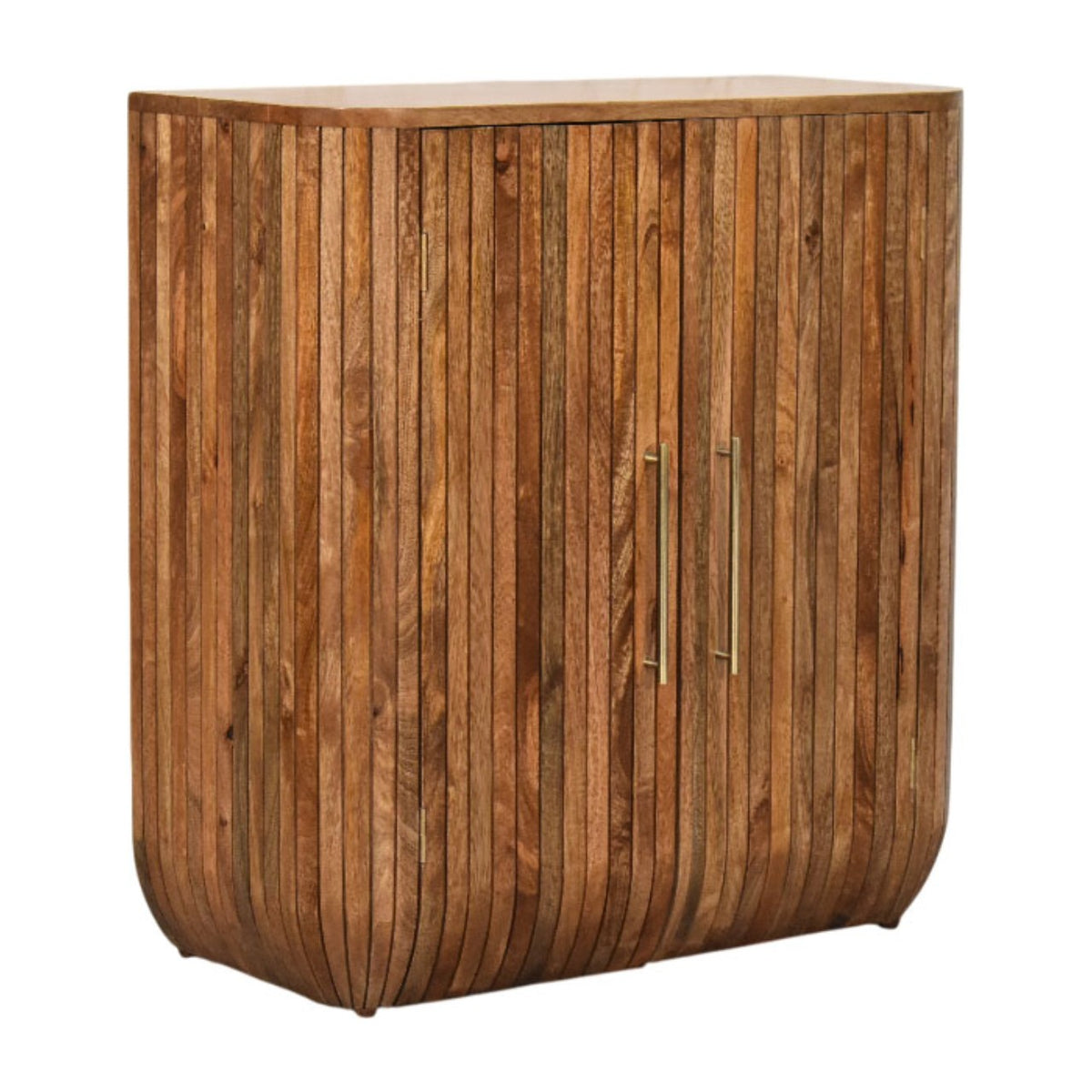 Highland Fluted Curved Solid Timber Cabinet