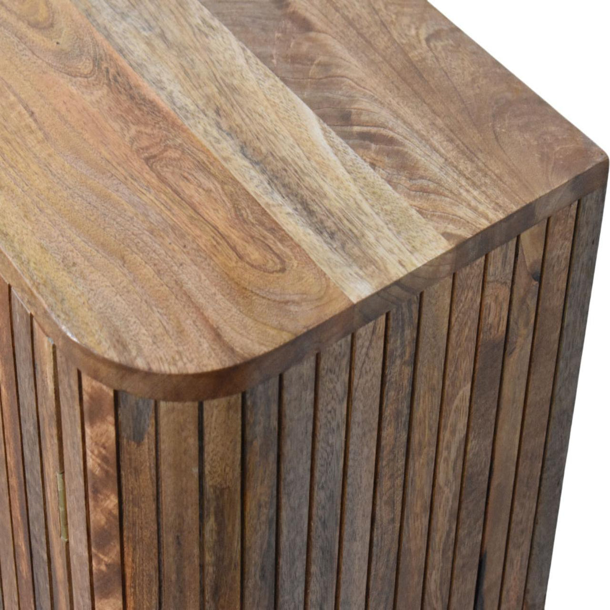 Highland Fluted Curved Solid Timber Cabinet