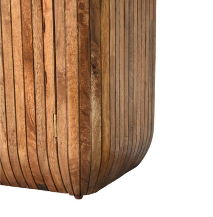Highland Fluted Curved Solid Timber Cabinet