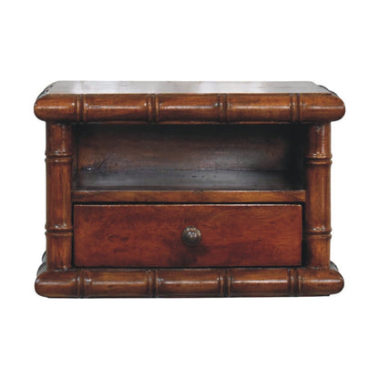 Key West Bamboo Floating Chestnut Nightstand
