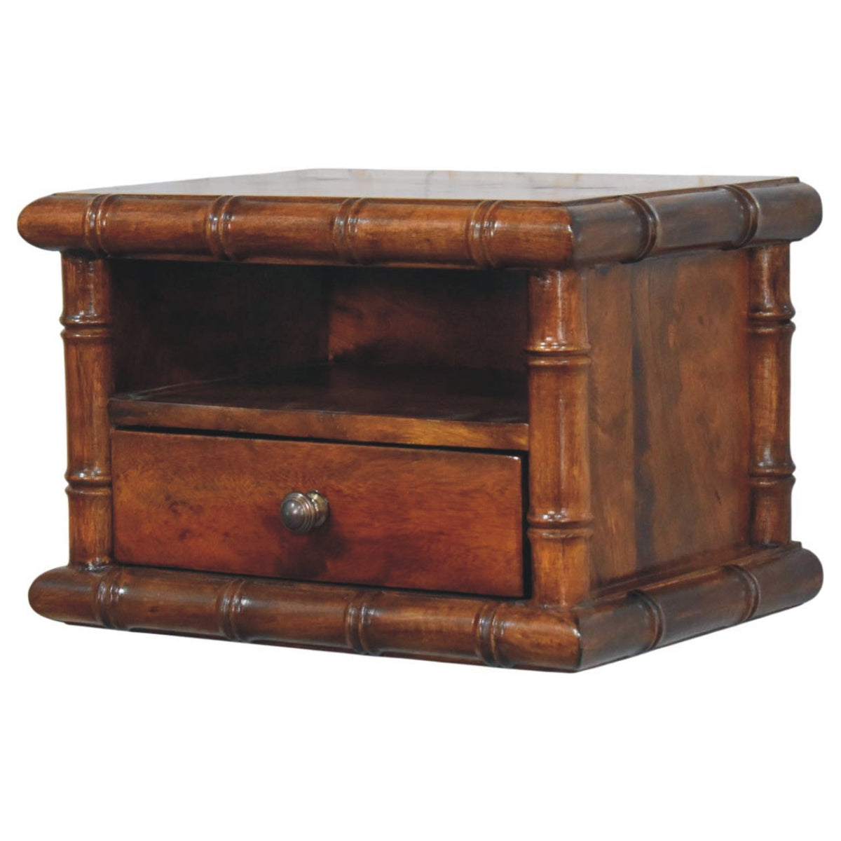 Key West Bamboo Floating Chestnut Nightstand