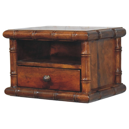 Key West Bamboo Floating Chestnut Nightstand