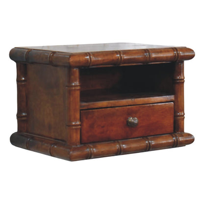 Key West Bamboo Floating Chestnut Nightstand