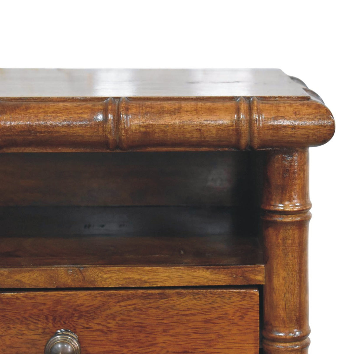Key West Bamboo Floating Chestnut Nightstand