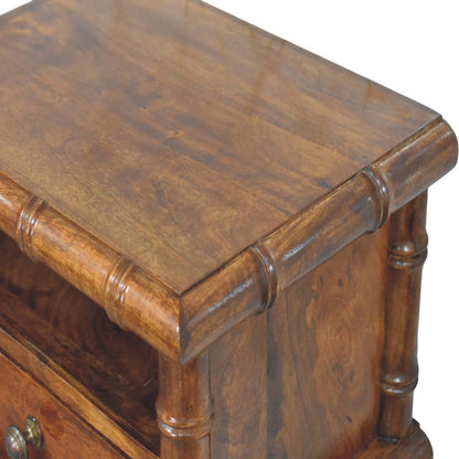 Key West Bamboo Floating Chestnut Nightstand