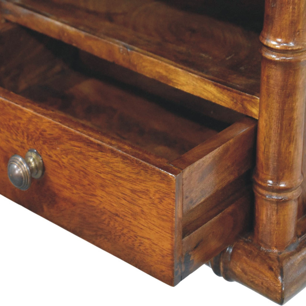 Key West Bamboo Floating Chestnut Nightstand