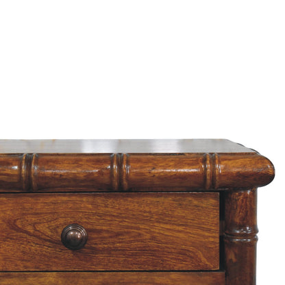 Key West Bamboo Wall Mount 2 Drawer Nightstand