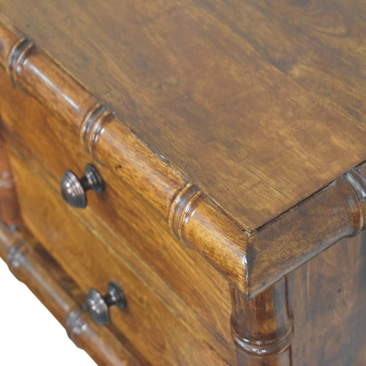 Key West Bamboo Wall Mount 2 Drawer Nightstand
