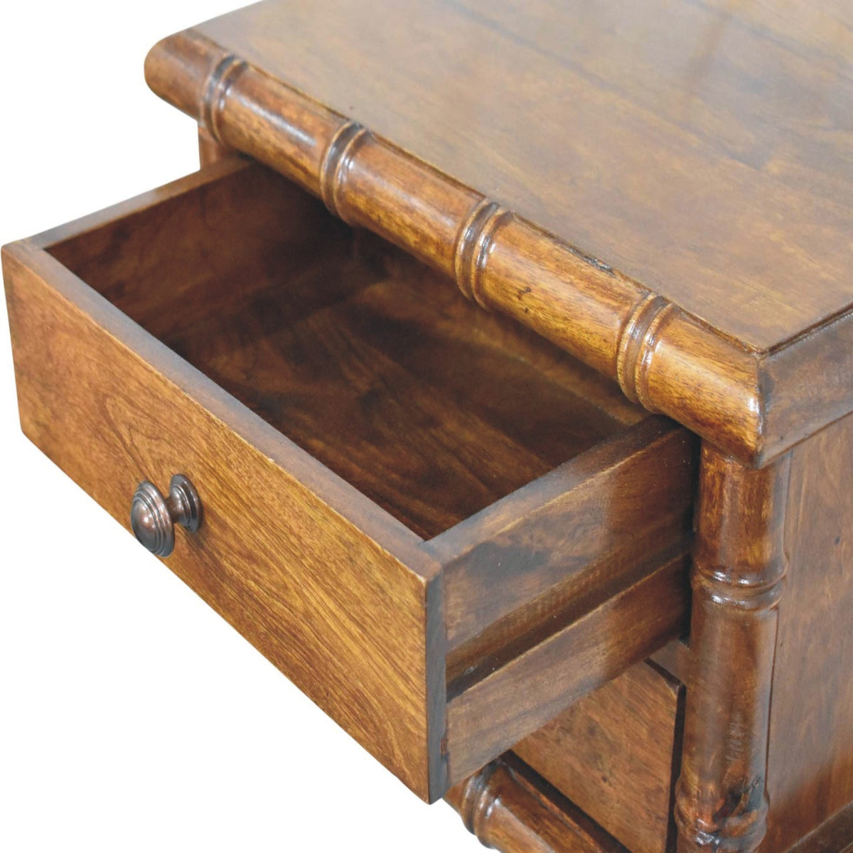 Key West Bamboo Wall Mount 2 Drawer Nightstand