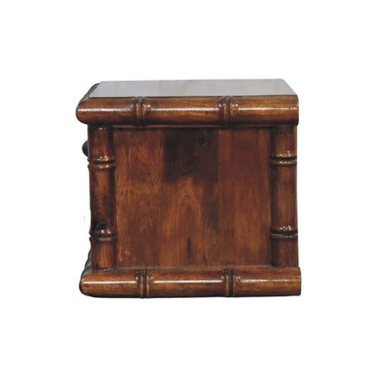 Key West Bamboo Wall Mount 2 Drawer Nightstand