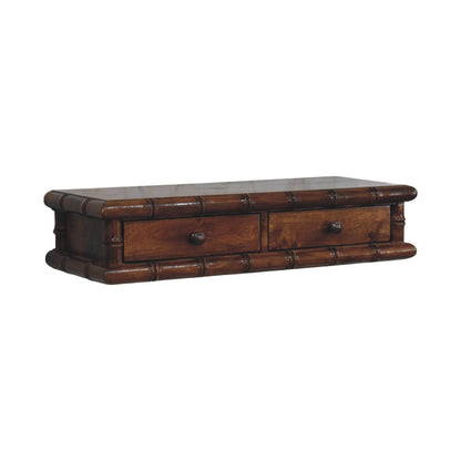 Key West Bamboo 2 Drawer Chestnut Console