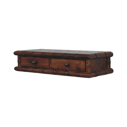 Key West Bamboo 2 Drawer Chestnut Console