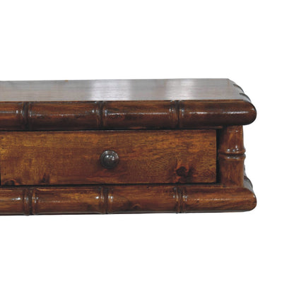 Key West Bamboo 2 Drawer Chestnut Console