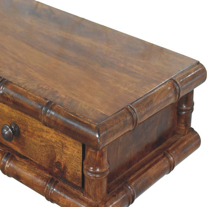 Key West Bamboo 2 Drawer Chestnut Console