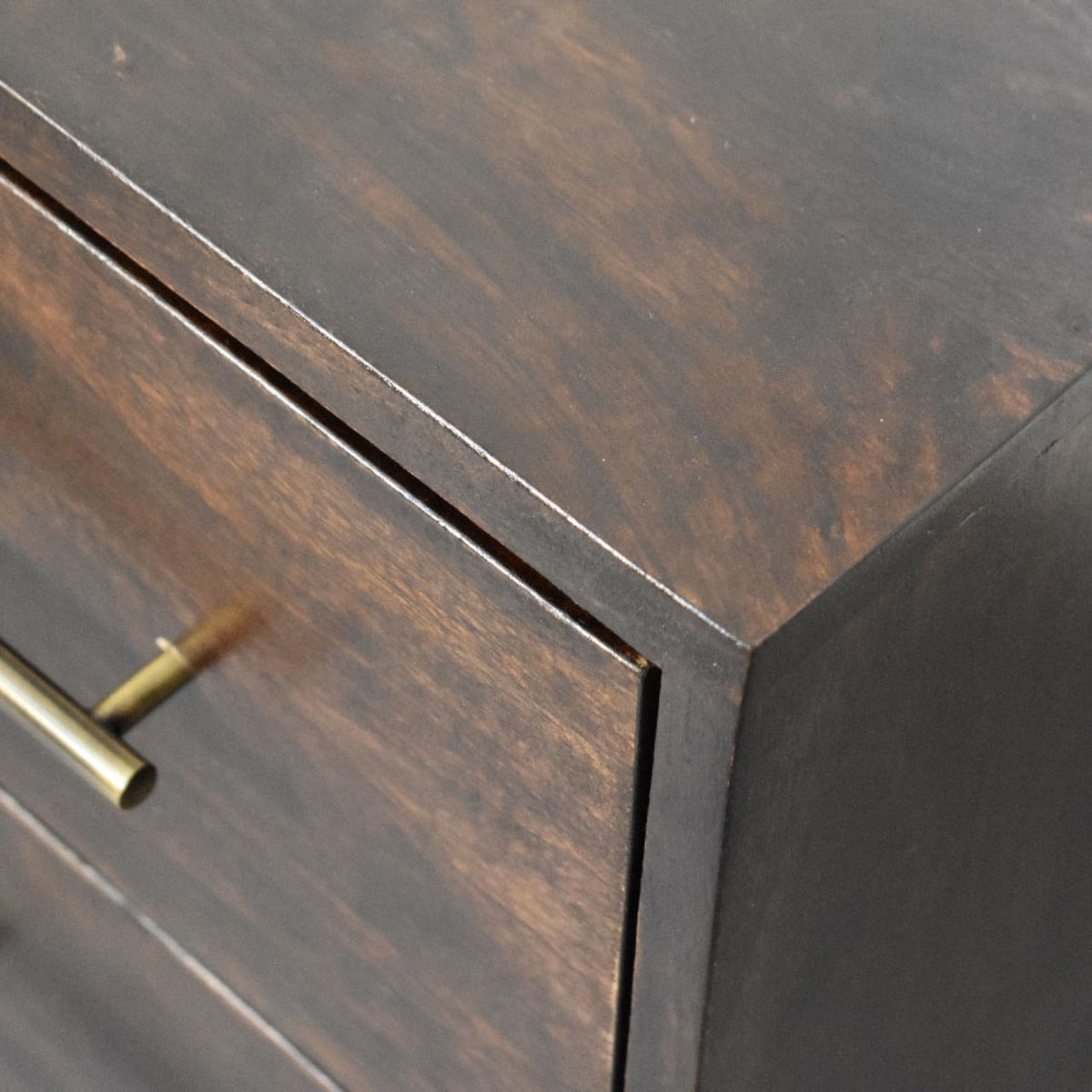 Savannah Spindle Mocha 2 Drawer Nightstand