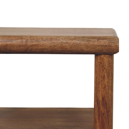 Ojai Golden Teak Rattan Bedside Nightstand