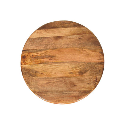 Taos Golden Teak Sculpted Pedestal Table