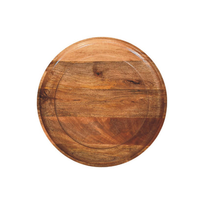 Savannah Spindle Golden Teak Tray Side Table