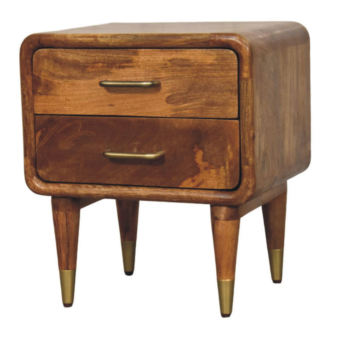 Bellevue Amber Oak Toned 2 Drawer Nightstand