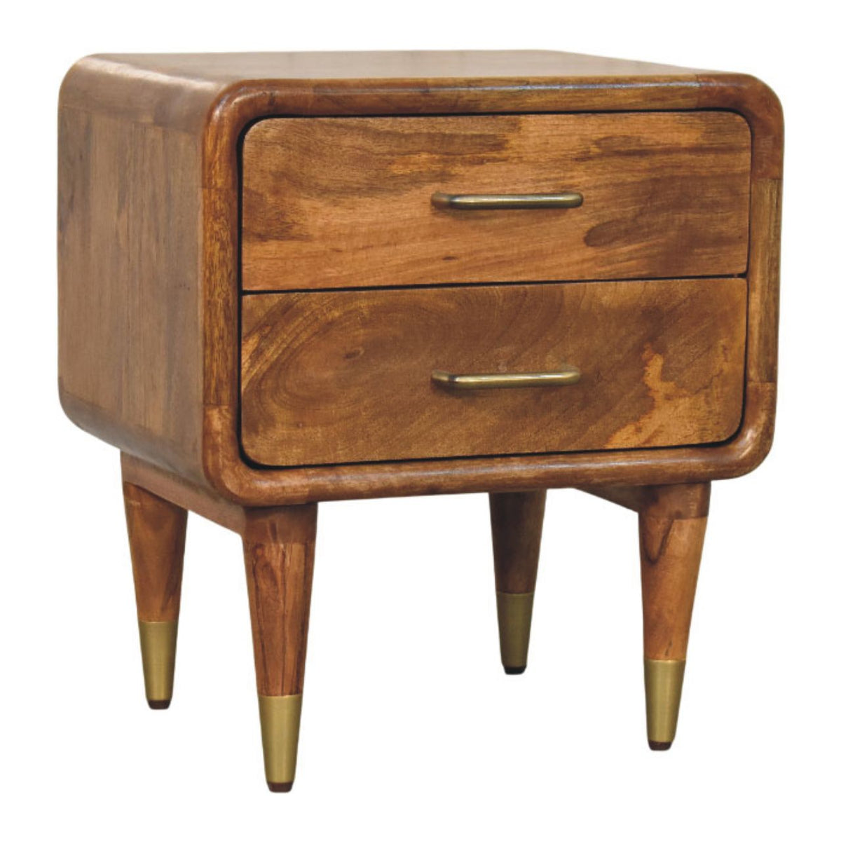 Bellevue Amber Oak Toned 2 Drawer Nightstand