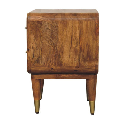 Bellevue Amber Oak Toned 2 Drawer Nightstand